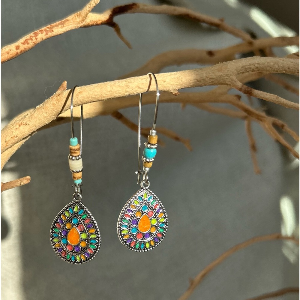 Colorful BOHO Dangle Drop Earrings